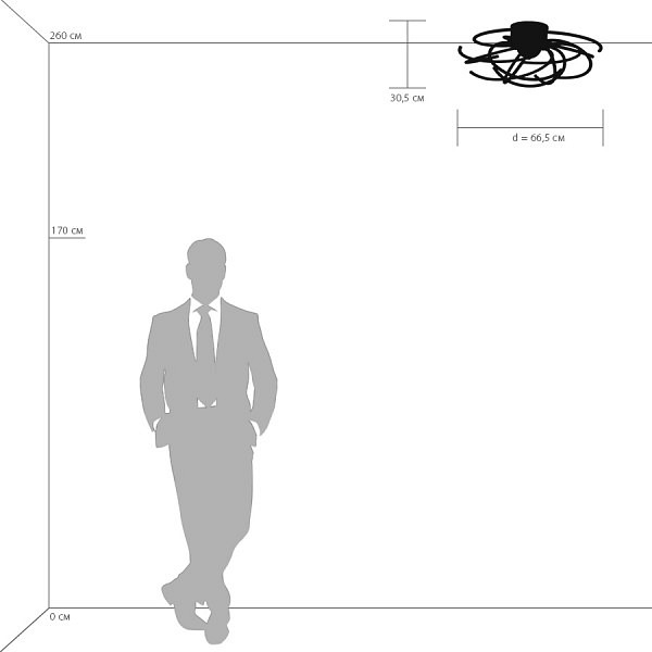 Потолочная люстра Lightstar Ciclone 748094