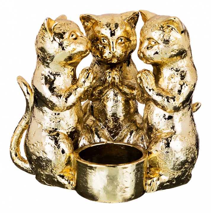 Подсвечник декоративный (13x10x12 см) Кошка 599-250