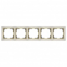 Рамка на 5 постов Werkel Snabb WL03-Frame-05-ivory-GD
