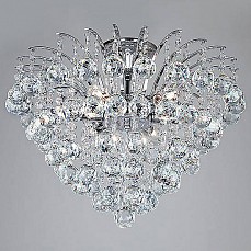 Люстра на штанге Eurosvet Ostiniya 3299/6 хром/прозрачный хрусталь Strotskis