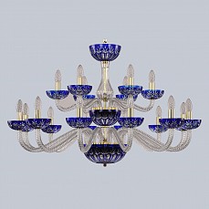 Подвесная люстра Bohemia Ivele Crystal Ivele Crystal 1 1308/12+6/360/2d G Cl/Clear-Blue/H-1I