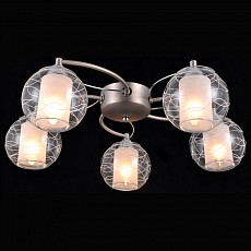 Потолочная люстра Natali Kovaltseva Twin TWIN 75089/5C NICKEL, CHROME