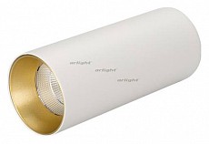 Накладной светильник Arlight SP-POLO-SURFACE-R65-8W Warm3000 (WH-GD, 40 deg) 027511