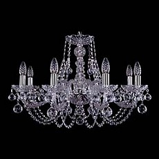 Подвесная люстра Bohemia Ivele Crystal 1406 1406/8/240/Ni/Balls