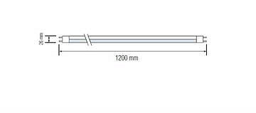 Лампа светодиодная Horoz Electric 002-001-0018 G13 18Вт 6400K HRZ00002163