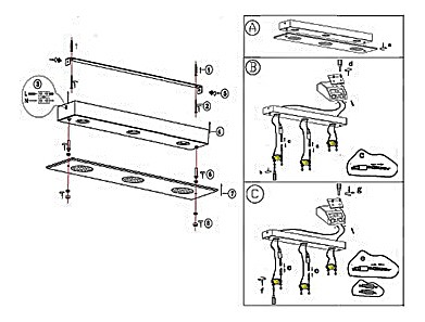 Накладной светильник Globo Berto 49200-3