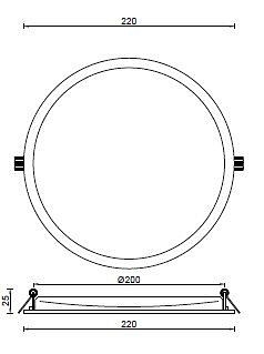 Встраиваемый светильник Deko-Light Round II 565274