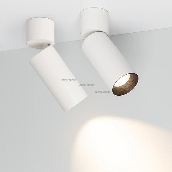 Светильник на штанге Arlight SP-POLO-SURFACE-FLAP-R65-8W Day4000 (WH-BK, 40 deg) 027527