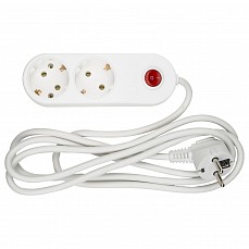 Сетевой фильтр с выключателем Uniel S-GCE2-2B 7052