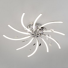 Потолочная люстра Eurosvet Windmill 90125/10 хром 97,5W