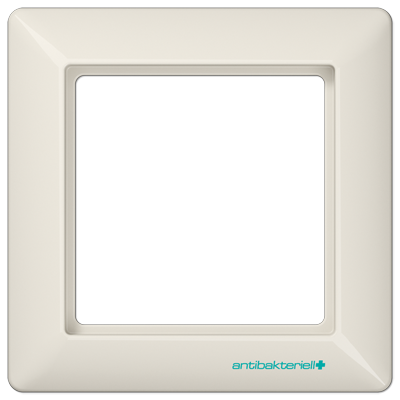 JUNG AS 500 Бежевая Рамка 1-ая антибактериальная