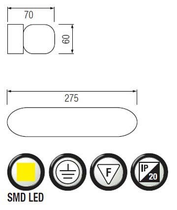 Накладной светильник Horoz Electric HL855 HRZ00000422