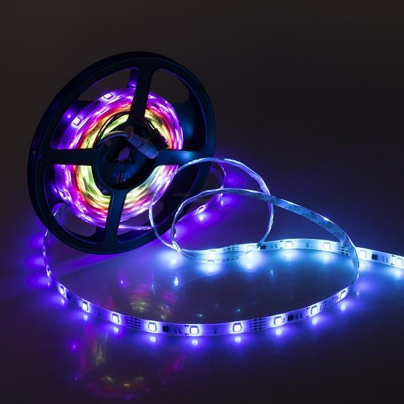 Комплект с лентой светодиодной Arlight SPI-5000SE-5060-30 12V Cx3 RGB-Remote (10mm, 7.2W, IP65) 021213(1)