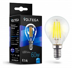 Лампа светодиодная Voltega Crystal E14 6Вт 4000K 7022