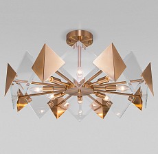 Люстра на штанге Eurosvet Origami 60121/8 латунь Smart