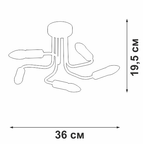 Потолочная люстра Vitaluce V3023 V3023-1/5PL