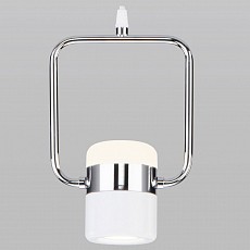 Подвесной светильник Eurosvet Oskar 50165/1 LED хром/белый