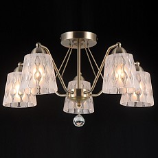 Люстра на штанге Natali Kovaltseva Cracow CRACOW 81023-5C ANTIQUE BRASS