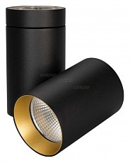 Светильник на штанге Arlight SP-POLO-SURFACE-TURN-R85-15W Warm3000 (BK-GD, 40 deg) 027568