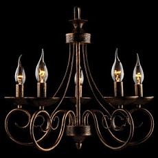 Подвесная люстра Eurosvet Provence 22404/5 черный с золотом