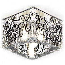 Встраиваемый светильник Ambrella Crystal 21 D1006 CH/BK