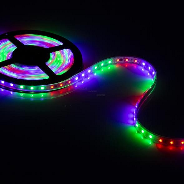 Лента светодиодная Arlight SPI-5000P-5060-60 12V Cx3 RGB-Auto (12mm, 13.2W/m, IP66) 021230(1)