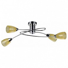 Люстра на штанге Freya Flash FR5103-CL-04-YE