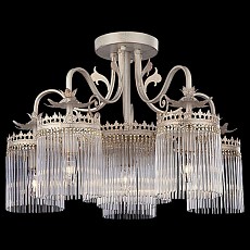 Люстра на штанге Eurosvet 60101-60102 60102/6 белый с золотом