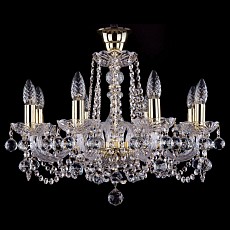 Подвесная люстра Bohemia Ivele Crystal 1402 1402/8/195/G/Balls/Tube