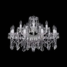Подвесная люстра Bohemia Ivele Crystal 1413 1413/10_5/300/Ni/Leafs