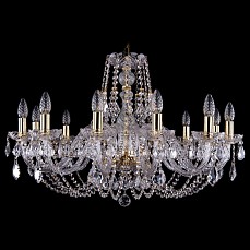Подвесная люстра Bohemia Ivele Crystal 1406 1406/12/300/G/Leafs
