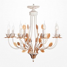 Подвесная люстра Eurosvet Flora 60023/8 белый с золотом