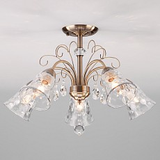 Люстра на штанге Eurosvet Norene 30157/5 античная бронза