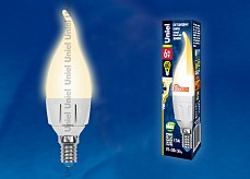 Лампа светодиодная Uniel DIM PLP01WH E14 6Вт 3000K UL-00000691