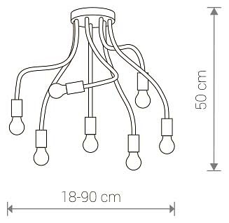 Потолочная люстра Nowodvorski Flex 9273