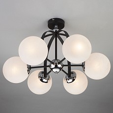 Люстра на штанге Eurosvet Globe 70082/6 хром/черный