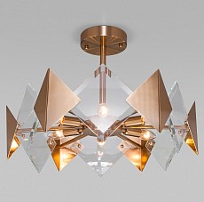 Люстра на штанге Eurosvet Origami 60121/6 латунь Smart