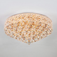 Накладной светильник Eurosvet Anika 3296/16 золото/прозрачный хрусталь Strotskis