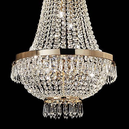 Подвесная люстра Ideal Lux Caesar CAESAR SP12 ORO