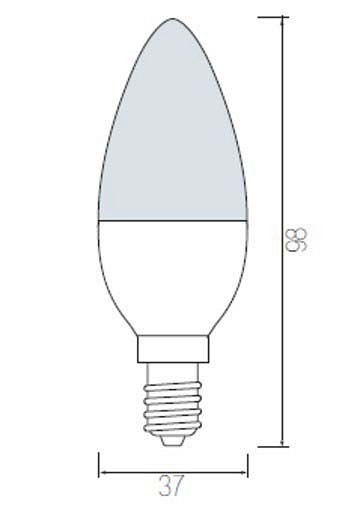 Лампа светодиодная Horoz Electric 001-003-0009 E14 7Вт 6400K HRZ00002239