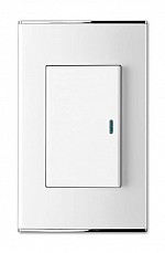 Выключатель одноклавишный с подсветкой Imex Parthenon White WRC 4424