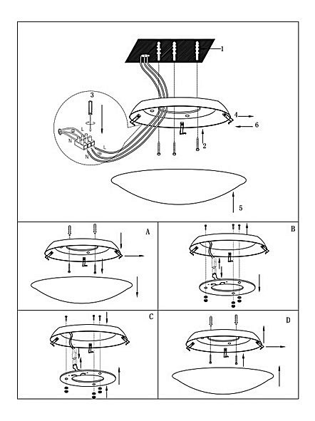 Накладной светильник Globo Elisa 40415-12
