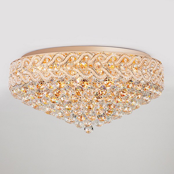 Накладной светильник Eurosvet Anika 3296/16 золото/прозрачный хрусталь Strotskis