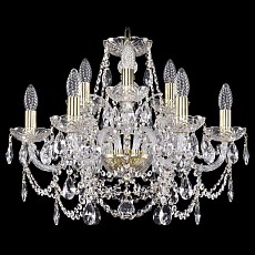 Подвесная люстра Bohemia Ivele Crystal 1411 1411/6+3/195/G