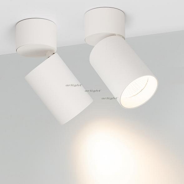 Светильник на штанге Arlight SP-POLO-SURFACE-FLAP-R85-15W Warm3000 (WH-WH, 40 deg) 027552