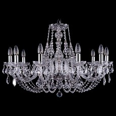 Подвесная люстра Bohemia Ivele Crystal 1406 1406/10/300/Ni/Leafs