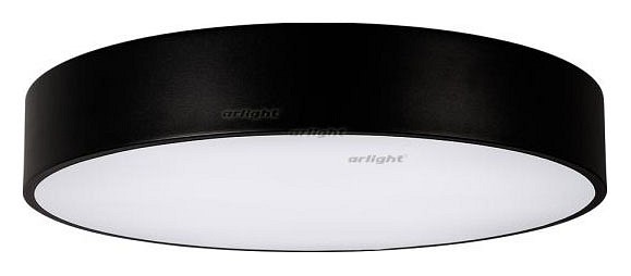 Накладной светильник Arlight SP-TOR-PILL-R600-50W Warm3000 (BK, 120 deg) 023001(1)