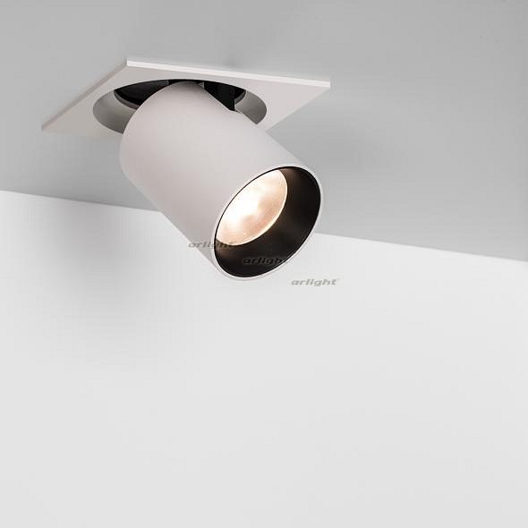 Встраиваемый светильник на штанге Arlight LGD-PULL-S100x100-10W Day4000 (WH, 20 deg) 026196