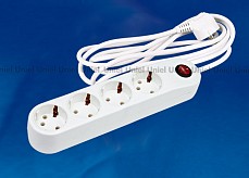 Удлинитель с выключателем Uniel S-Gce S-GCE4-3B