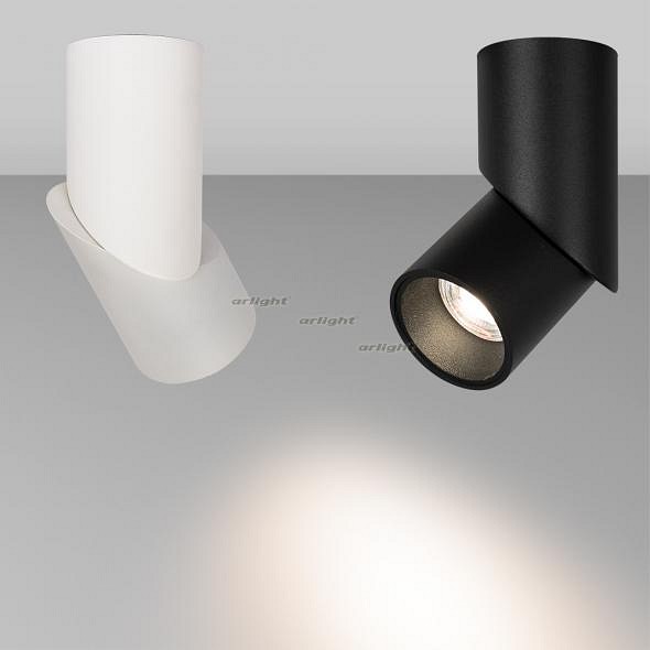 Накладной светильник Arlight SP-TWIST-SURFACE-R70-12W White5000 (BK, 30 deg) 025455